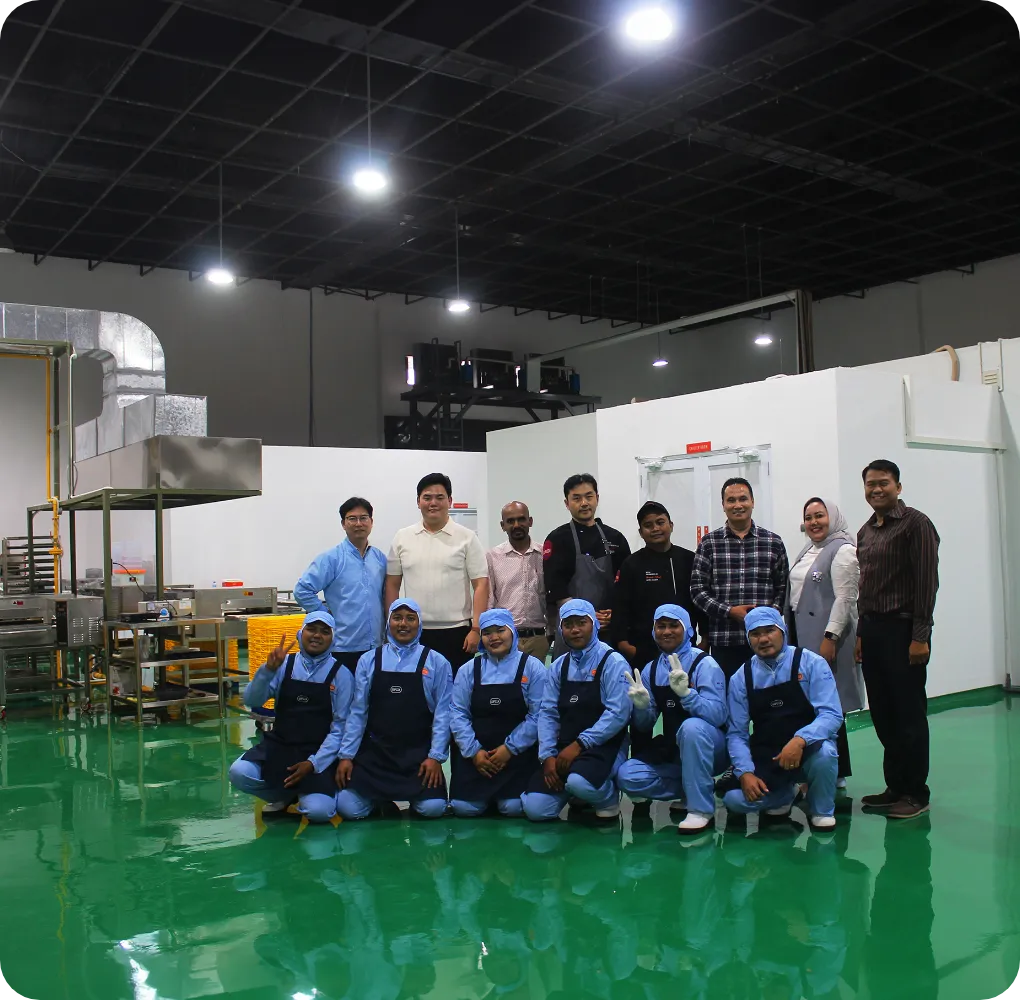 첫 해외 도우 공장 설립 이미지